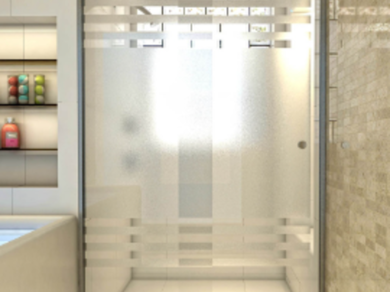 Cancel para baño de cristal claro Mérida 