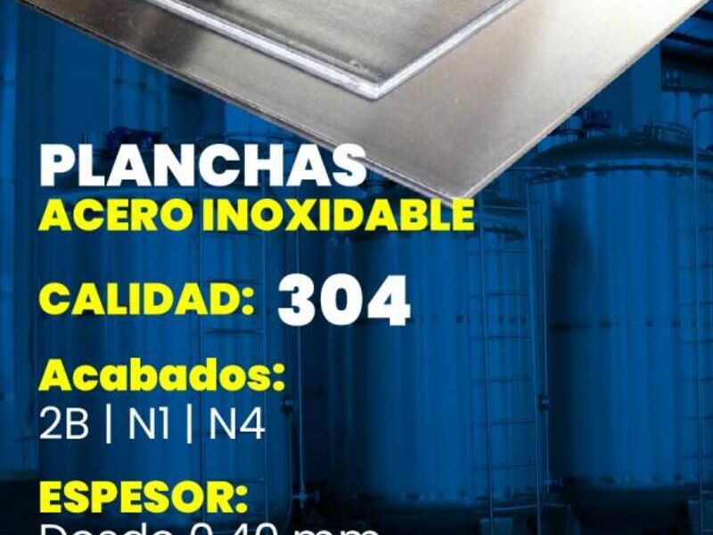 Planchas de Acero Inoxidable en CDMX