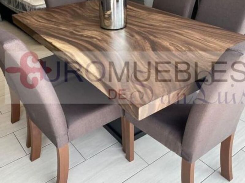 Comedor parota de 6 sillas