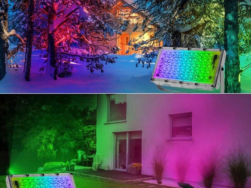 Reflector rgb para exteriores