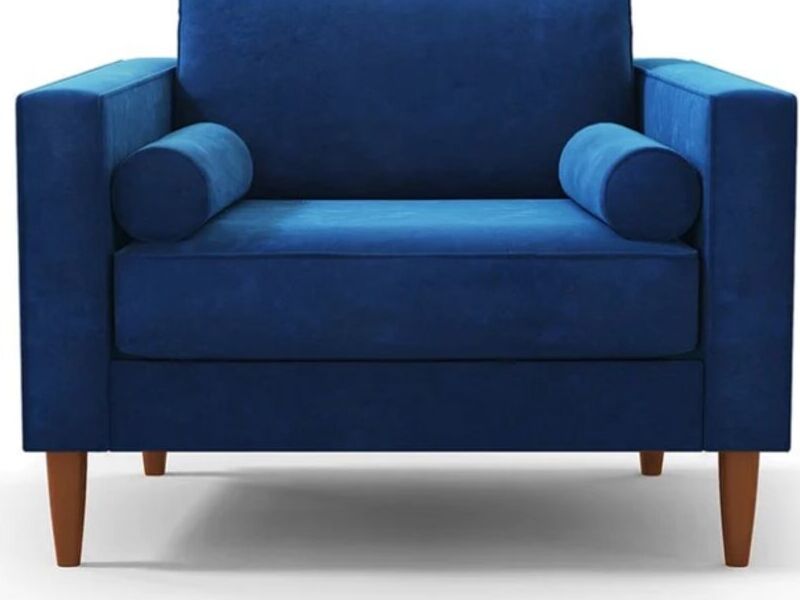 Sillón individual azul Quartto Mérida	
