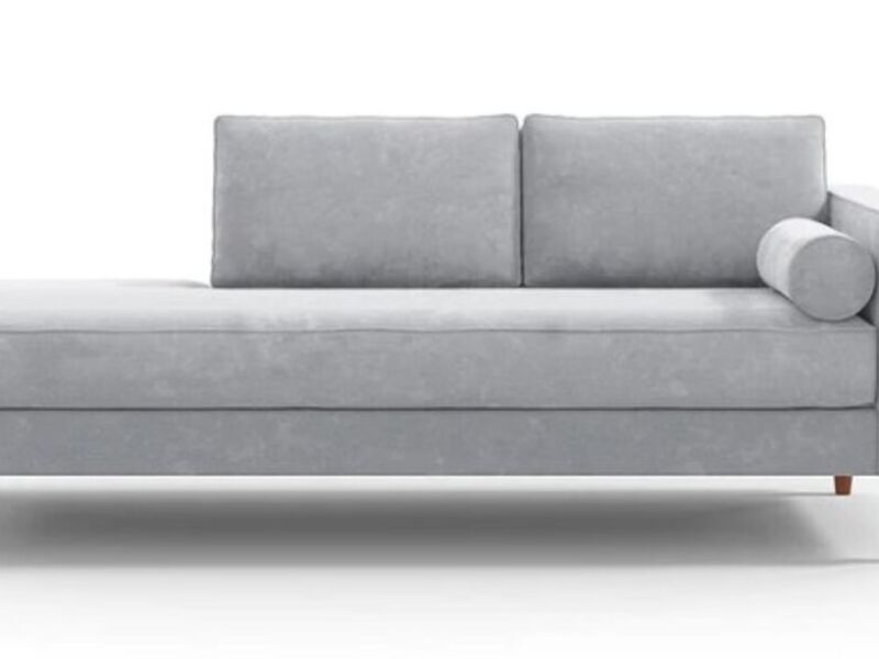 Sofá gris lounger Quartto Mérida	