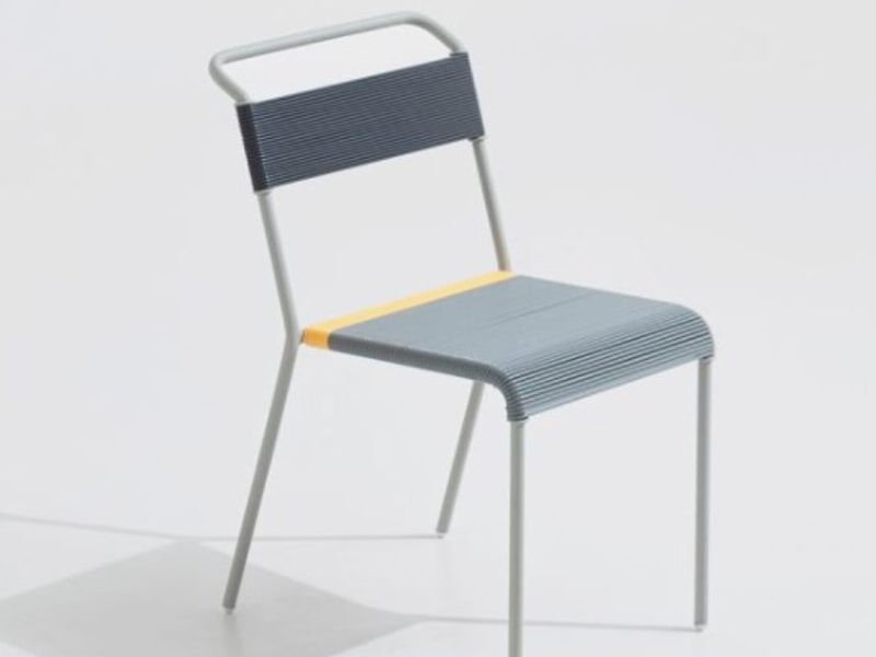 Silla metálica gris Unicuo Monterrey