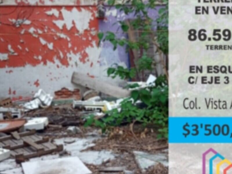Terreno en el Eje 3 Sur Chabacano