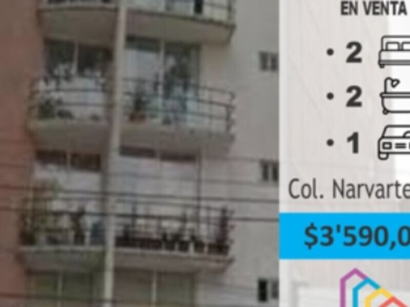 Departamento en Eje central Lázaro Cárdenas