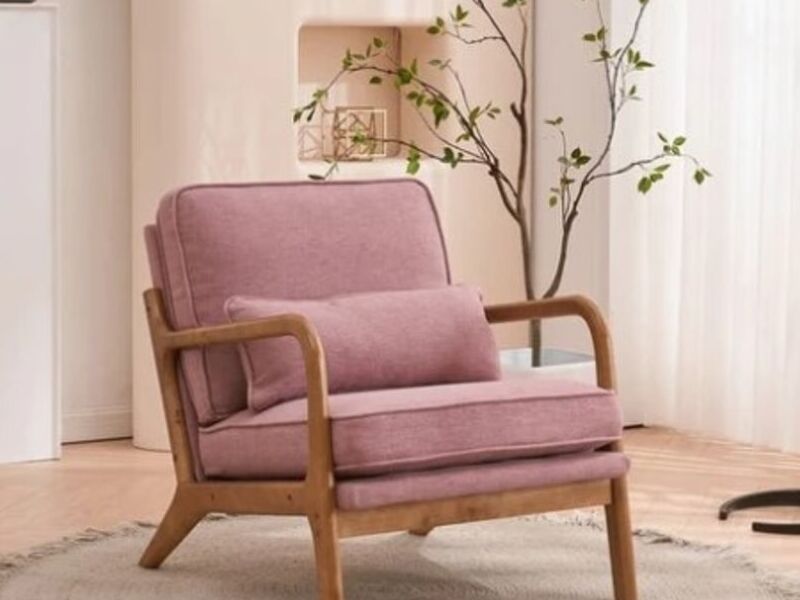 Silla rosada tapizada Teuchdeco Guadalajara 
