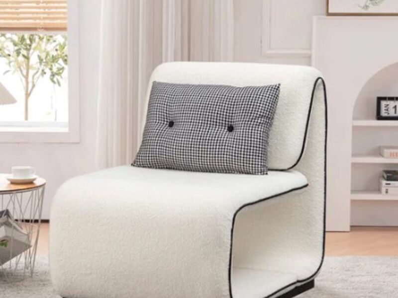 Silla blanca fuzzy Teuchdeco Guadalajara  