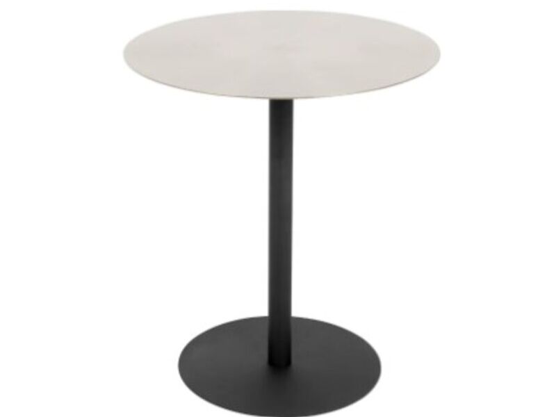 Mesa auxiliar circular blanca Brum México