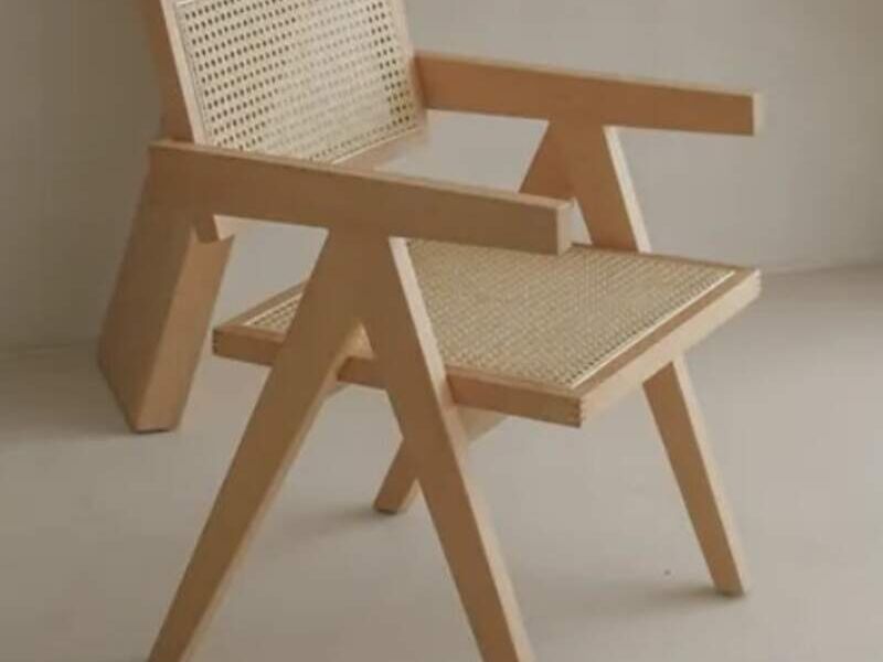 Silla de madera natural Artisan México