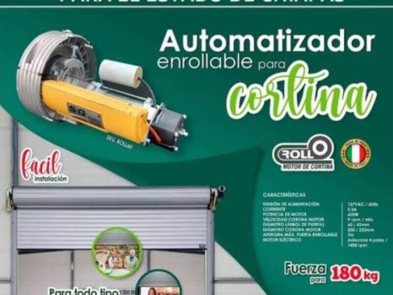 Motor para cortina de acero en Chiapas