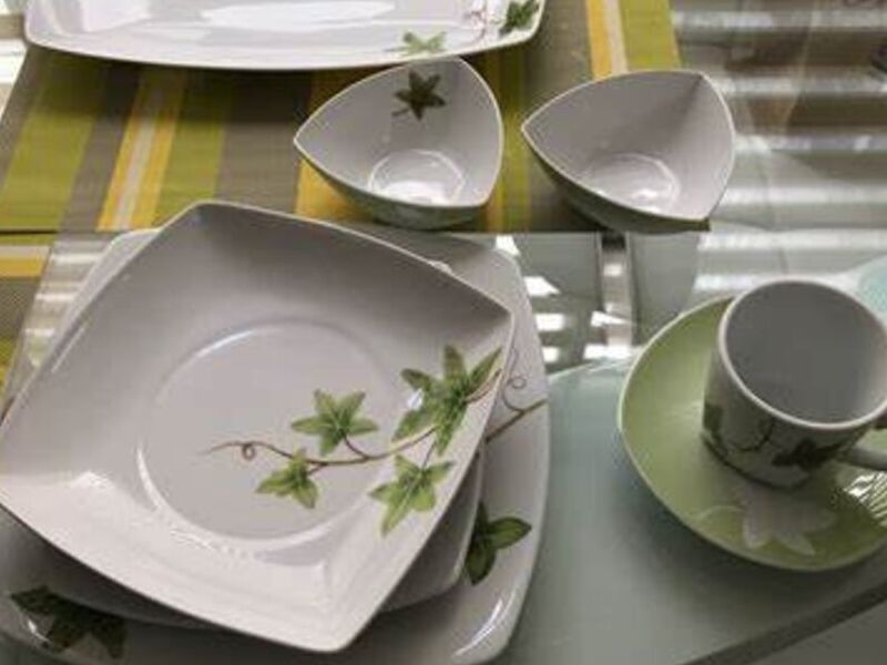 Vajilla de porcelana en Méxicana