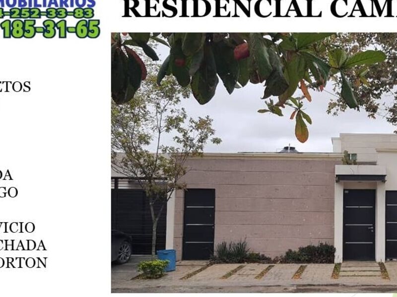 VENTA CASA FRACC. RESIDENCIAL CAMPESTRE