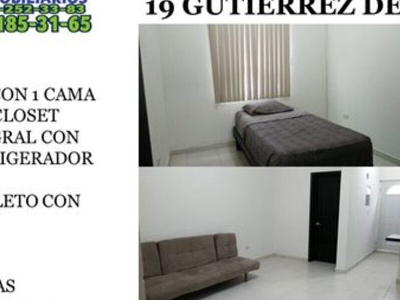 RENTA DEPARTAMENTO 19 GUTIERREZ LARA