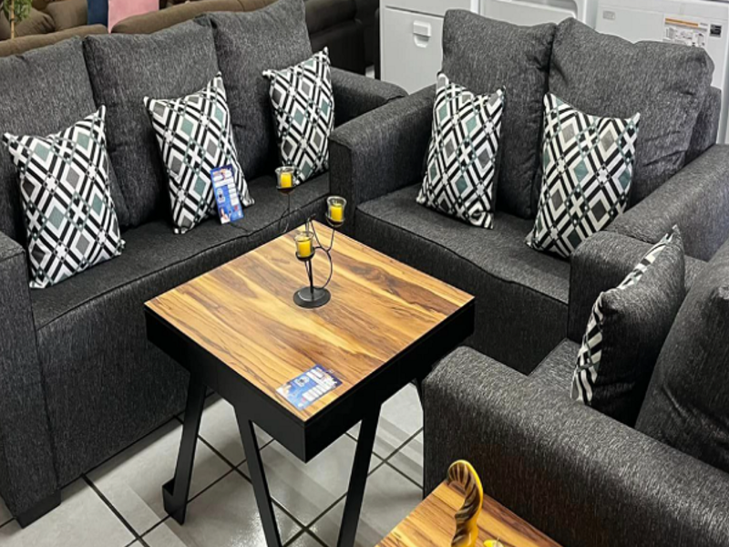 Juego de muebles gris Tepic