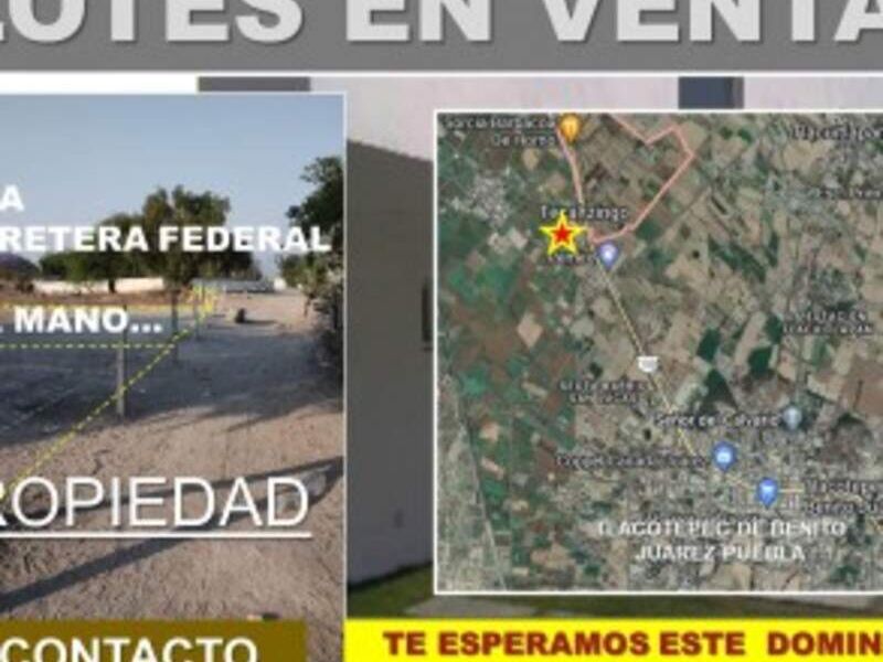 Venta lote B.J Tehuacán