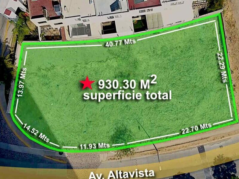 Venta terreno Altavista