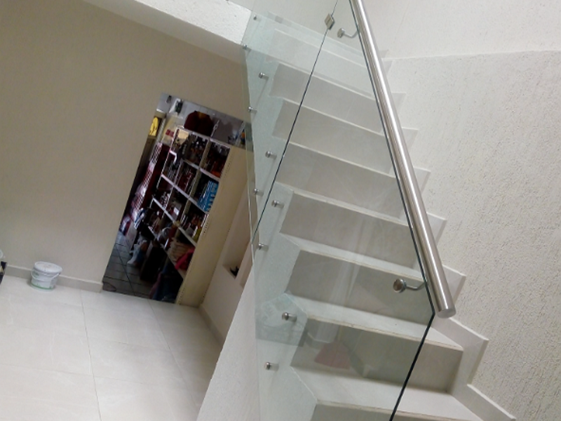 Barandal aluminio/vidrio templado Guadalajara