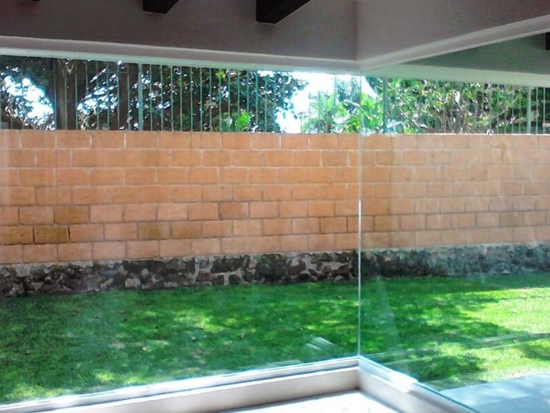 FACHADA DE CRISTAL CLARO 10MM CUERNAVACA