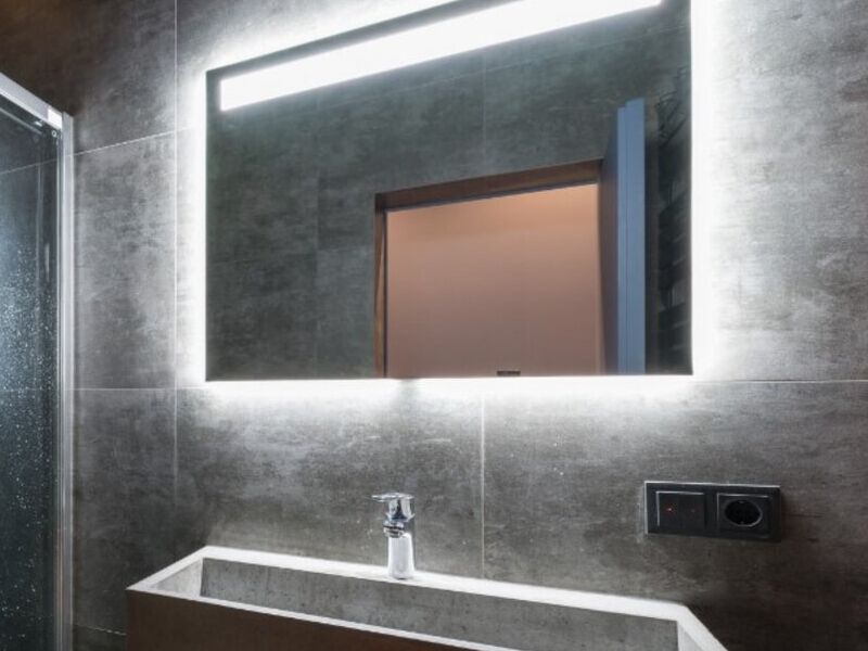 Espejo de baño en Villa Unión