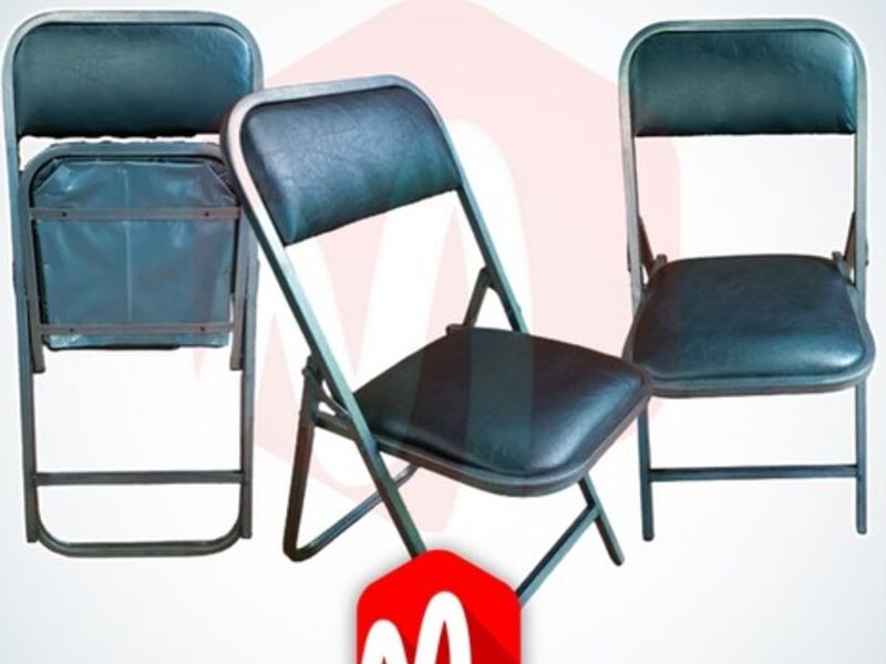 Silla plegable acojinada esmaltada México