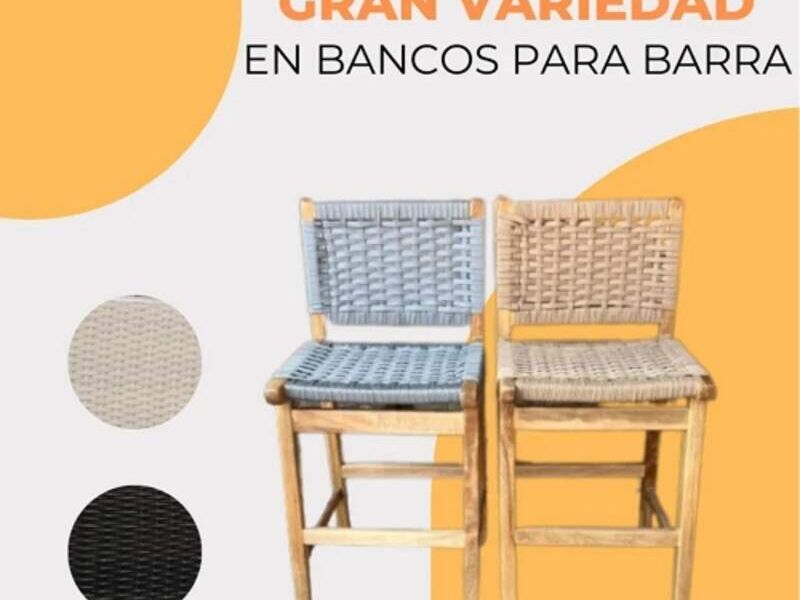 Bancos para barra Mexico