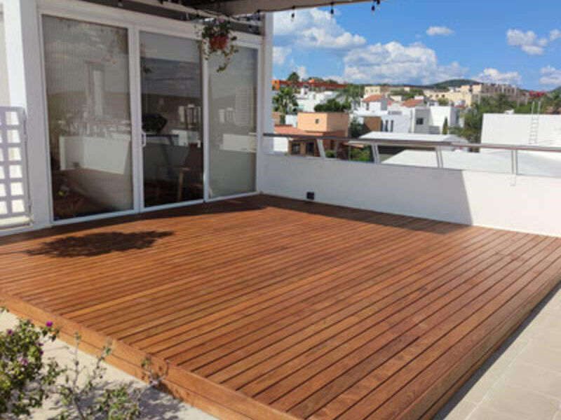 Piso deck de madera Querétaro