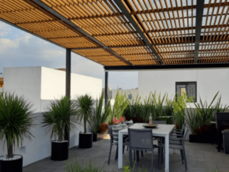 PÉRGOLA PARA TERRAZA NAUCALPAN 