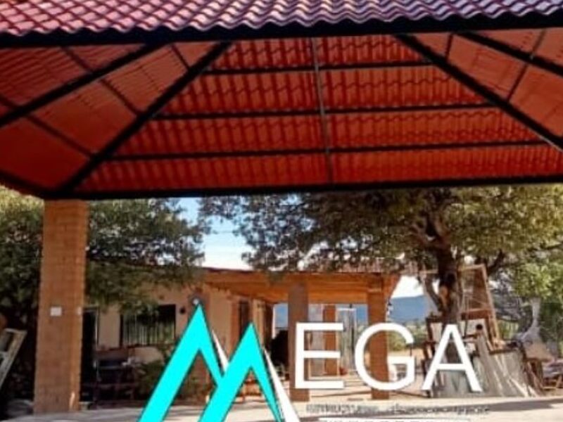 Pérgola de aluminio 2  en Durango