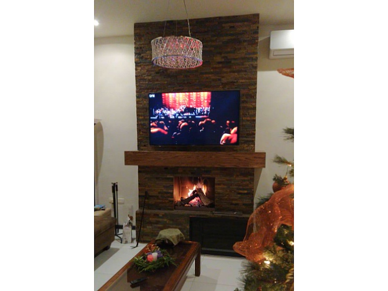 rack de tv con chimenea Monterrey CHIMET