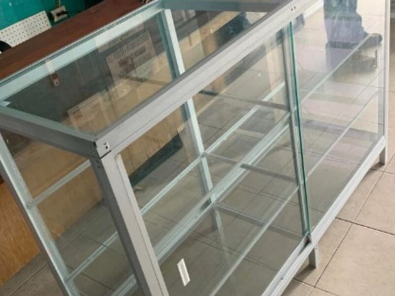 Vitrina comercial en Aluminio en MX 