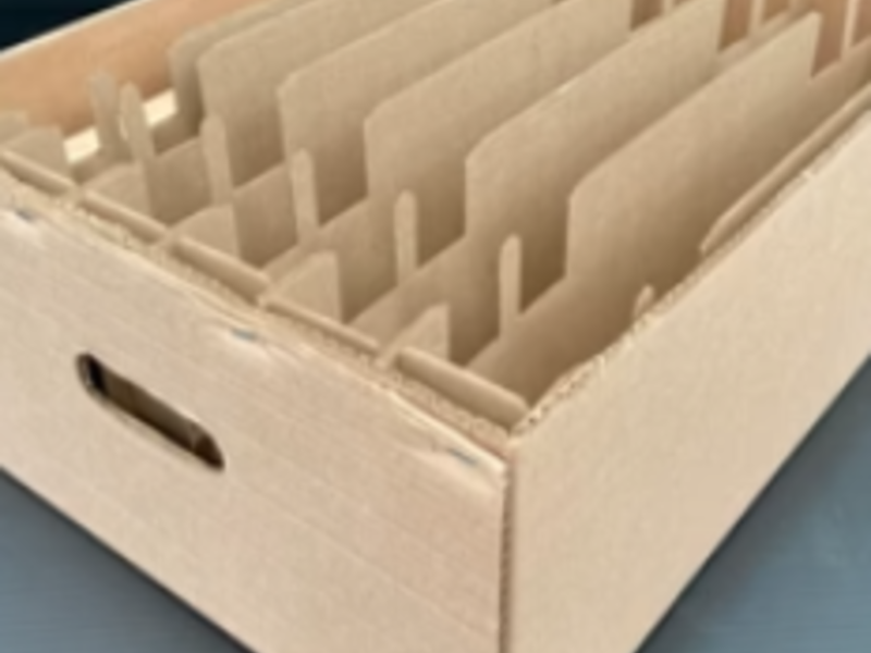 Caja de cartón con inserto