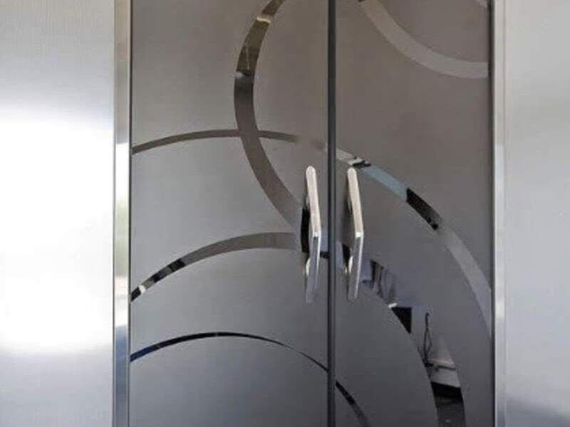 Puerta doble abatible en Veracruz
