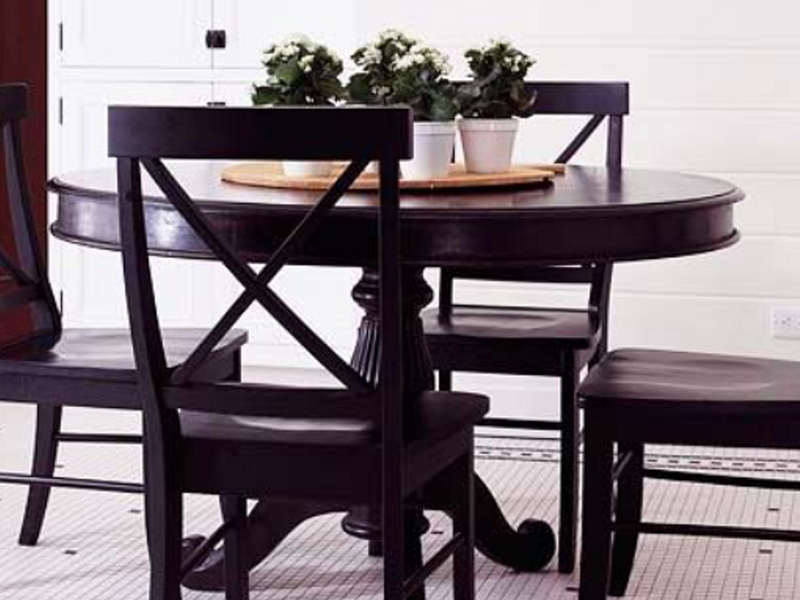 Juego de muebles café con 4 sillas Zacatecas