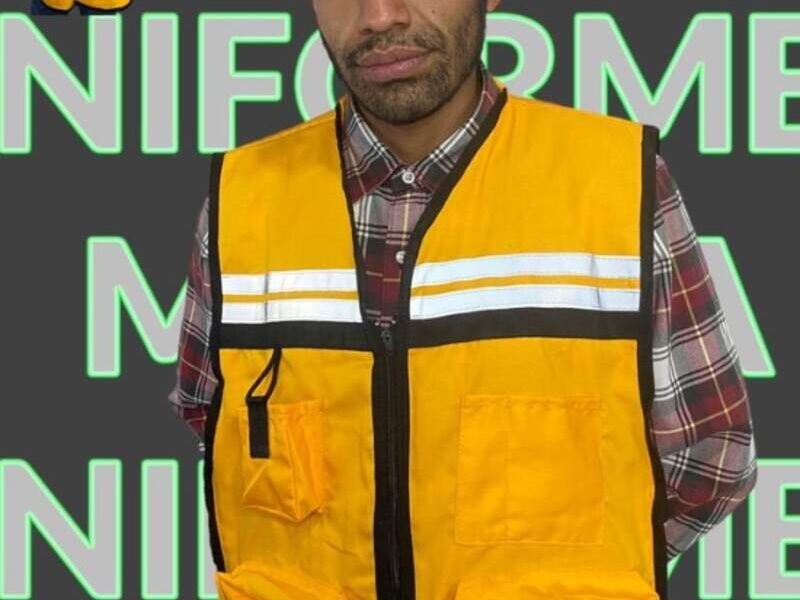Chaleco brigadista amarillo en CDMX