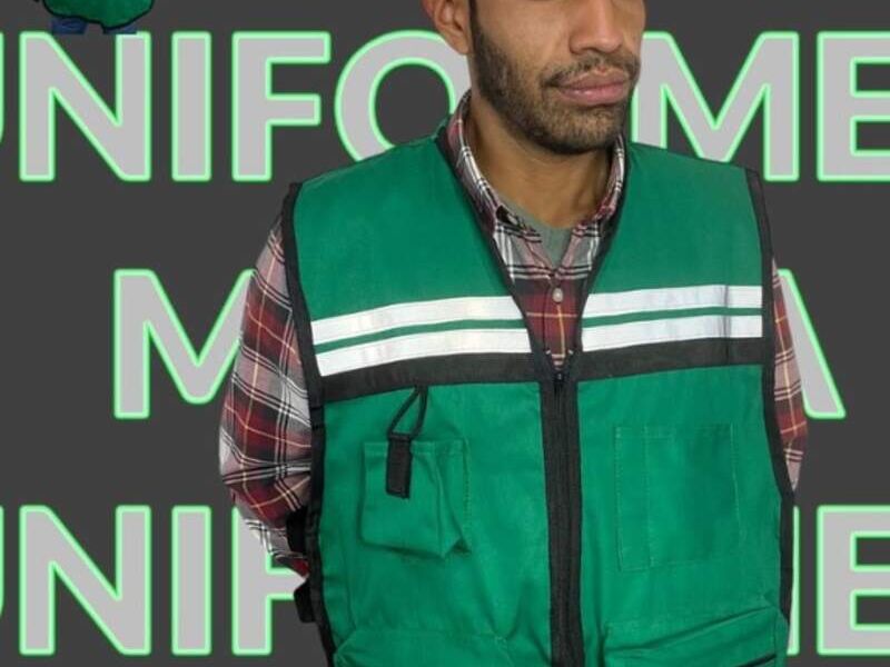 Chaleco brigadista verde en CDMX