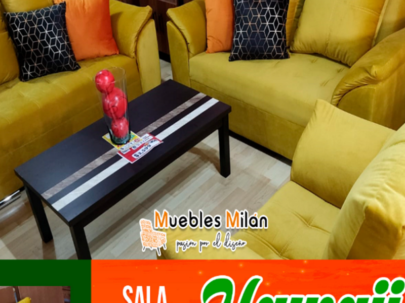 Juego de muebles color amarillo Puebla
