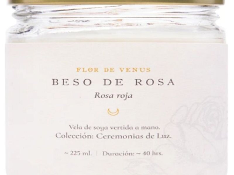 Vela Beso de Rosa Mexico