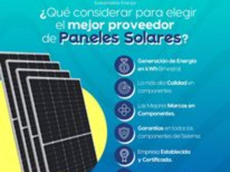 Paneles solares en Chihuahua México
