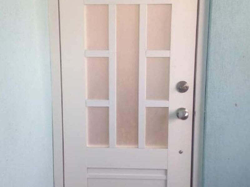 Puerta de Aluminio con cristal en Tlaxcala