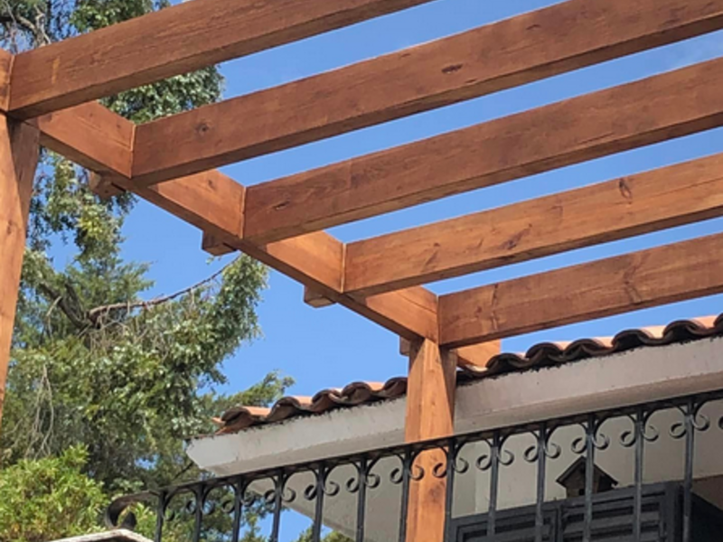 Pergolas de madera