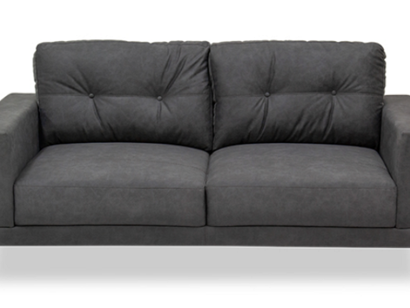 SOFA TELA GRIS OXFORD PORIX