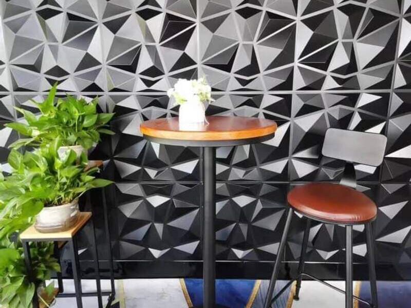 Panel 3d diamante negro
