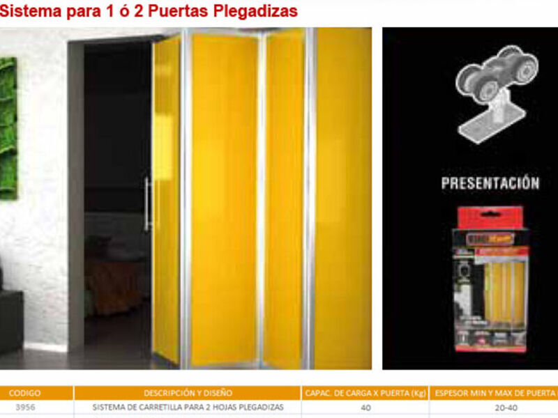 Herreaje para Puerta Plegable 3956 México