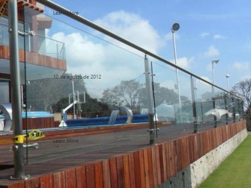 Barandal de aluminio en México