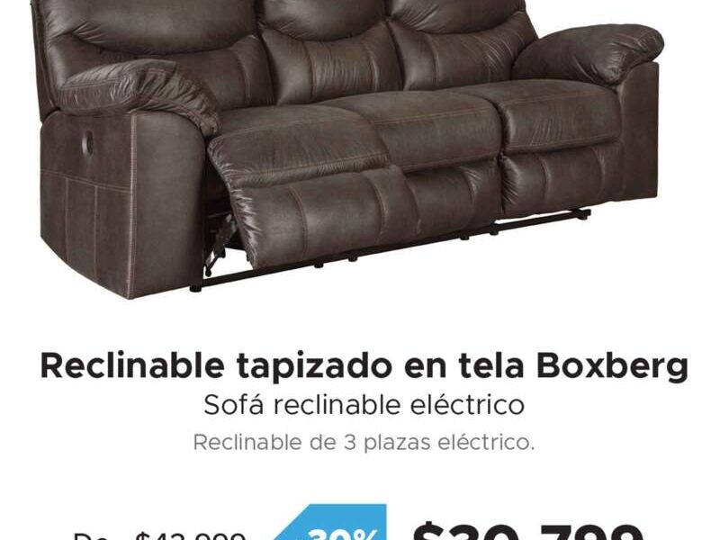 Sofá reclinable eléctrico 