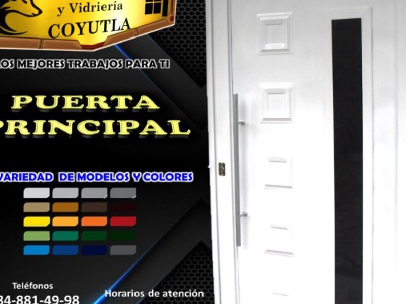 Puerta principal en Coyutla