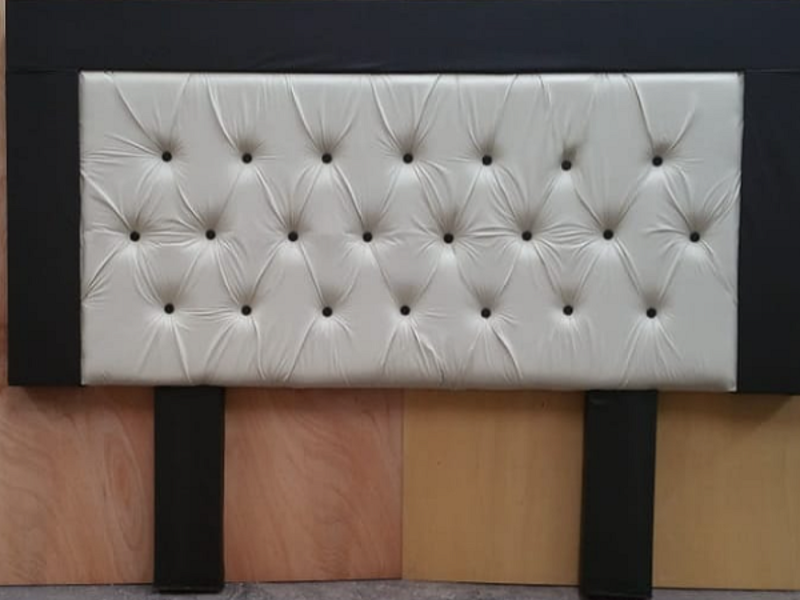 Cabecera de cama café y beige Huamantla