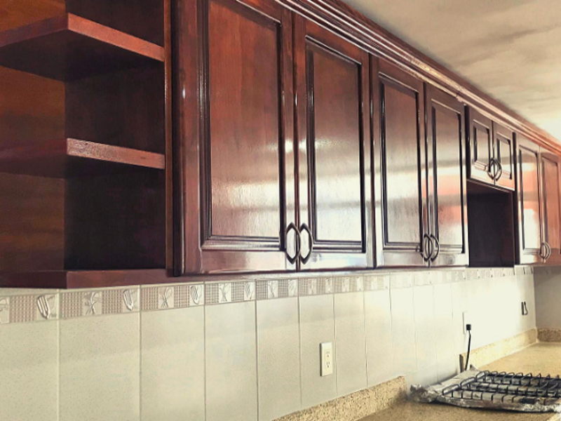 Muebles de cocina café oscuro Tlaxcala