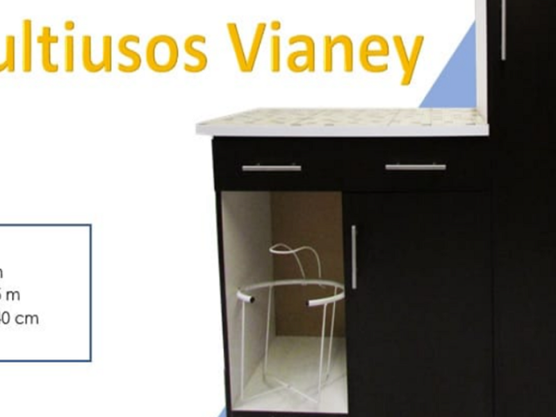 Mueble multiuso color negro México