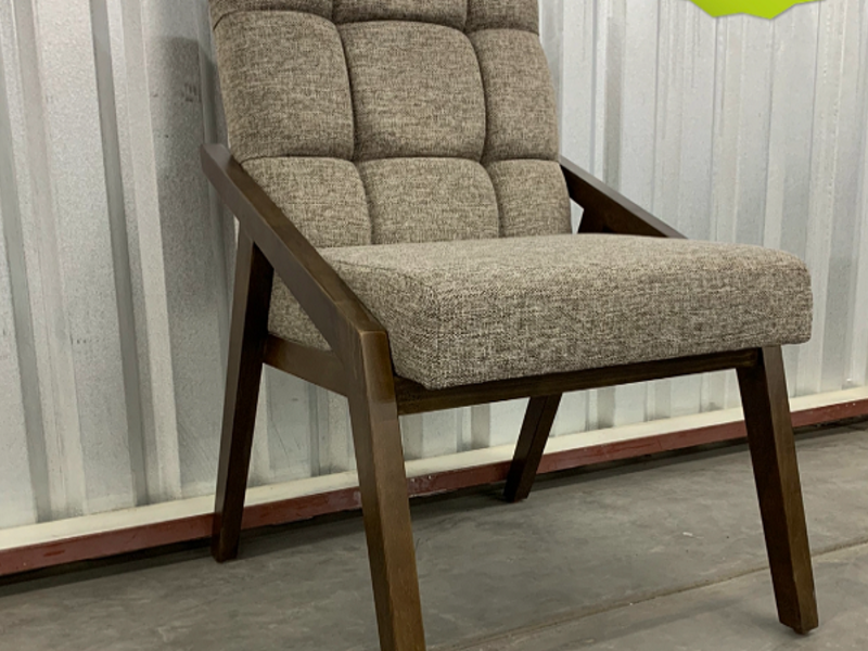 Silla color café con beige Durango